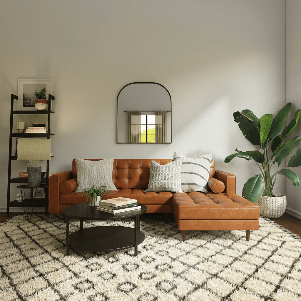 Modern navy living room result